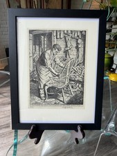 Stanley Anderson The Chair-Maker 1944 Framed Art Print