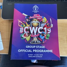 ICC Cricket World Cup 2019 Group Stage Official Programme