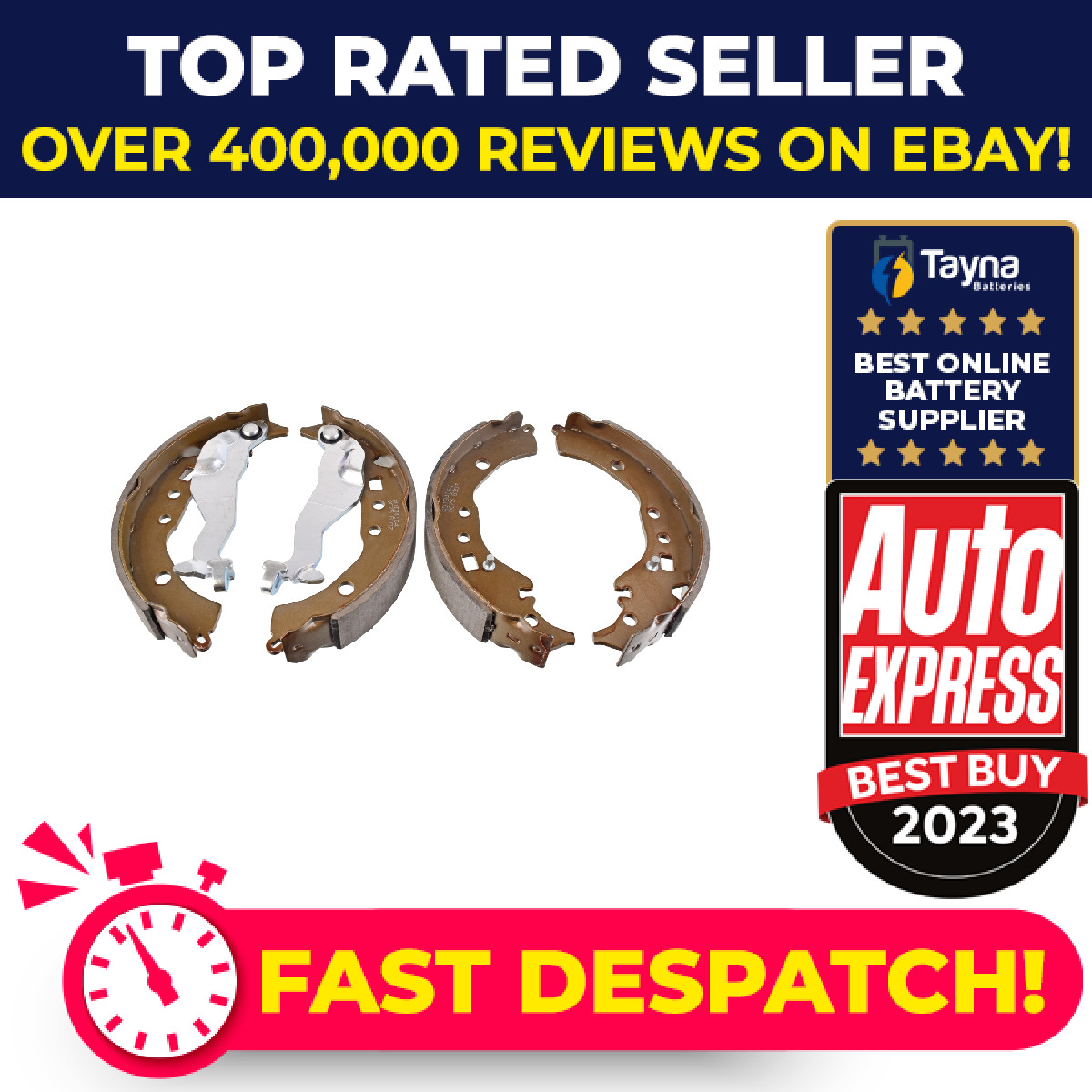 Handbrake Shoes Set fits TOYOTA COROLLA ZRE171 1.6 13 to 18 1ZR-FE Parking New