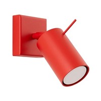 Wandspot Stahl Rot GU10 Verstellbar Flur B:8 Cm Wandleuchte Leselampe Wohnzimmer