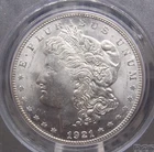 1921 "S" Morgan SILVER Dollar $1 PCGS MS64 #334 OGH Green BU Unc ECC&C, Inc.