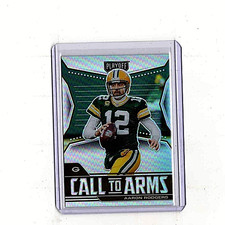 Aaron Rodgers - 2021 Panini Playoff Call to Arms #CA-ARO Silver Prizm