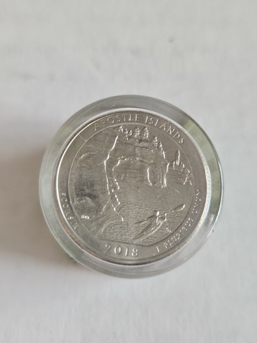 Danbury Mint 2018 Rolle (12) Apostle Islands National Lakeshore UNC Quarters - Bild 1 von 4