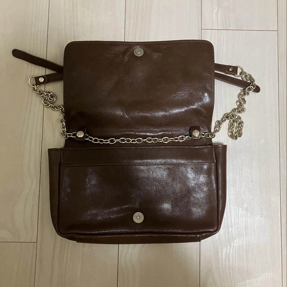 Vivienne Westwood кожаная цепочка наплечная сумка коричневый, съемная цепочка, отличное - Изображение 3 из 4