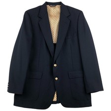 Used John Alexander navy blazer tailored jacket made in the USA men's size M...
