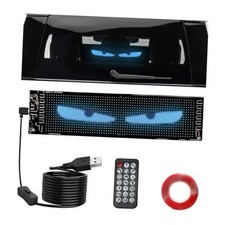 Programmable LED Sign, 14.7" x 3.6" Scrolling Car Sign Flexible 14.7 3.6 Inch