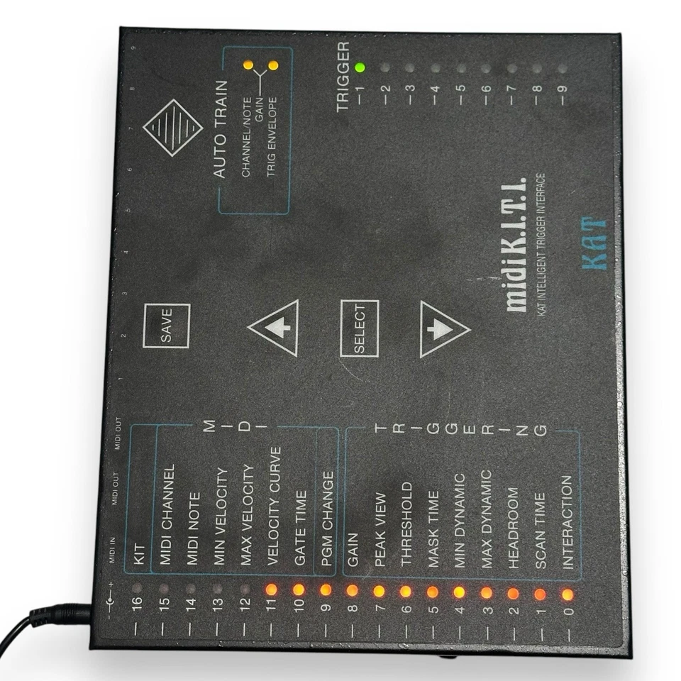 INTERFAZ DE DISPARO DE BATERÍA KAT PRO MIDI KITI K.I.T.I. Con manual y fuente de alimentación Foto 3 de 4