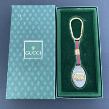 Vintage Gucci Keychain Key Ring GG with the original box
