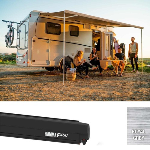 Fiamma F45S 260 Awning without Brackets Deep Black, Royal Grey - Picture 1 of 3
