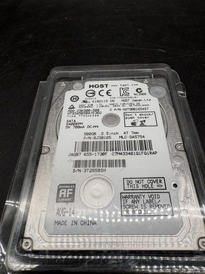 HGST 500GB 2.5  SATA HDD HTS545050A7E362 5400RPM 7mm Laptop Hard Drive
