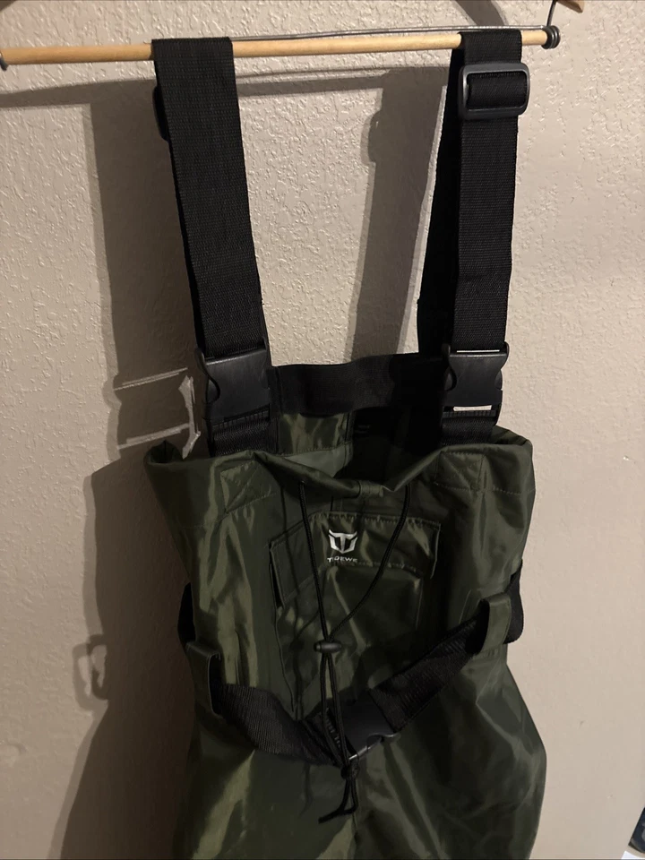 TIDEWE Bootfoot Pecho Vadeador Bota Talla 11 2 Capas Nylon/PVC Impermeable Pesca Foto 4 de 4