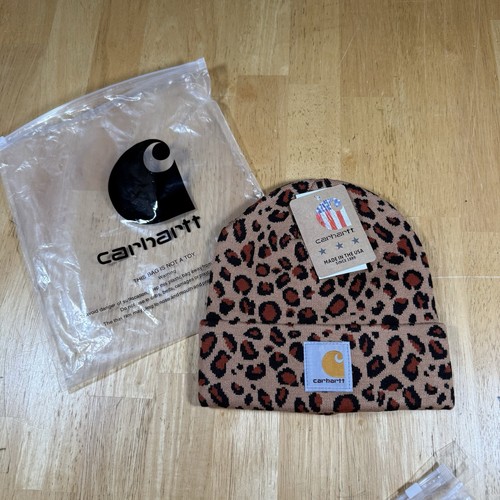 NEW Carhartt Knit Cuffed Beanie A18 Animal Print One-Size Winter Hat OS NWTs - Bild 2 von 6