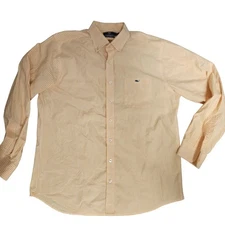 Vineyard Vines Shirt Mens Large Yellow Slim Fit Tucker Gingham Button Down