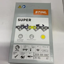Stihl 16" chain .325 .063 26rs 67 full chisel (yellow) 3639 005 0067 OEM