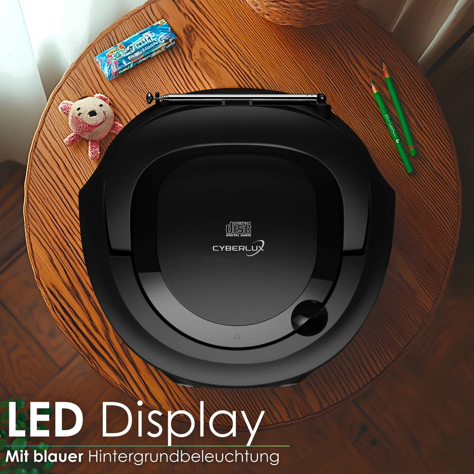 Tragbarer CD-Player CD-Radio Stereoanlage Kompaktanlage Boombox Kinder Radio - Bild 4 von 4