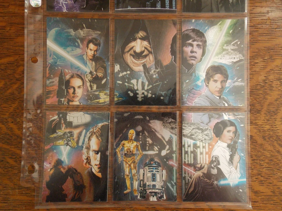 2009 Topps Star Wars Galaxy Series 4 Base Set + all 6 Etched & 15 Silver Foil - Bild 3 von 4