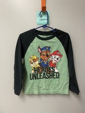 Nickelodeon Paw Patrol Green/Black Graphic Long Sleeve Tee - Size 5T