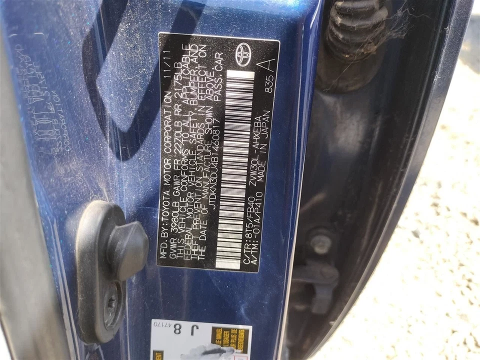 FUEL INJECTORS SET 2320939196 2011-2018 TOYOTA PRIUS Foto 4 de 4