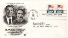 Ronald and Nancy Reagan Inauguration Day, Pacific Palisades CA, 1981