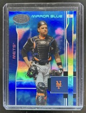 2003 Leaf Certified Materials Mike Piazza Mirror Blue #/50 Mets