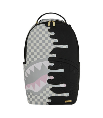 SPRAYGROUND - CREAM CHECK SIDE / SHADOW DRIP DLXSV BACKPACK - B8758