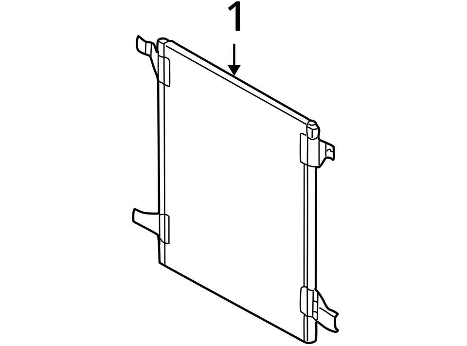 AC Condenser 163 Type ML500 Fits 00-05 MERCEDES ML-CLASS 857243 - Image 3 of 4