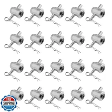 OTTFF 20Pack Half Conical Coupler with Clips Pins for Stage Truss Bed Plate F