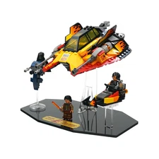 Display Stand Compatible with Lego Set 75414 - The Force Burner Snowspeeder