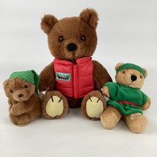 Dakin Teddy Bear Bundle Plush Stuffed Animal Lot Woody Mini Elf Vintage 1986