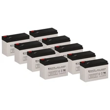 SLA AGM Battery Replacement Set of 9 by SigmasTek SP12-7.5 (T2)