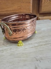Maceta Bonsai, 6" X 4" Pie de Garra, Maceta de Cobre Shohin