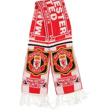 Used Premier League Manchester United FC soccer scarf
