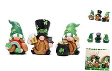 3 PCS St Patricks Day Gnome Decorations Beard Elf for St Patrick's Day Green-1