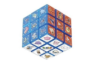 MegaHouse Pokemon Rubik's Cube ver.BLUE 3x3 Puzzle 52 Pokemon Design Japan New