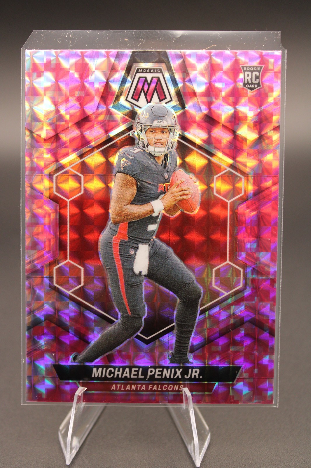 2024 Panini Mosaic Rookies Michael Penix Jr. #308 Camo Pink Mosaic Prizm (RC)
