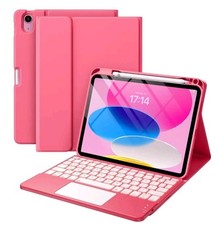 Case With Keyboard Compatible For Ipad 10th And 11th Generation, Pink