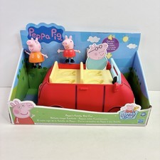 Peppa Pig "Peppa's Family Red Car" with Peppa & Mummy Pig Figures NEW