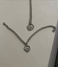 Schmuckset silberfarben Metall Herz/Liebe   H...