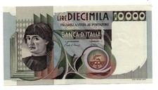 ITALIA - BANCONOTA  DA 10.000 LIRE MACCHIAVELLI DEL 1980 SPLENDIDA