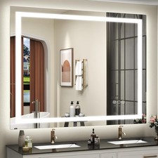 ETL Listed Backlit and Front Lit , Anti-Fog, Dimmable Vanity Mirror with L