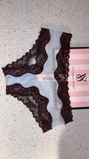 NWT Victoria's Secret Tease Mesh Lace-Trim Cheeky Panty Size XS