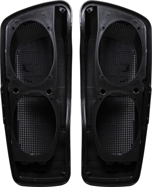 Sillín Tramp 6x9 pulgadas. Bolsa de altavoz estilo CVO doble tapas motocicleta BC-HDD6X9-14U Foto 2 de 4