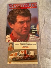 May 1994 NASCAR Winston Cup Illustrated  - Bill Elliott Interview Plus Postcard