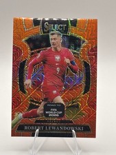 2025-26 Panini Select Road to FIFA World Cup #37 Lewandowski Orange Mojo #/825