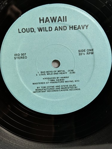 HAWAII LOUD WILD AND HEAVY Vinyl OG 1986 US Pressing Marty Friedman Heavy Metal - Bild 19 von 21