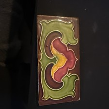 Beautiful Art Noveou Tile Possibly Majoilca