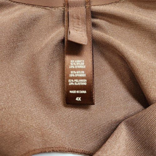 Skims Bodysuit Sheer Sculpt Shapewear Brown Size 4X - Picture 3 of 9