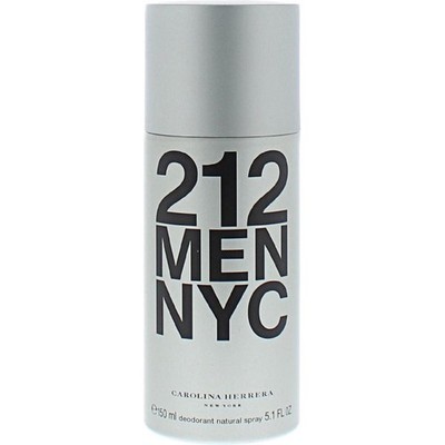 Carolina Herrera 212 Deodorant Spray for Men 5.1 oz / 150 ml - New