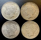 Peace Dollar Lot of 4 - Mixed Dates /MM - 90% - (L175)
