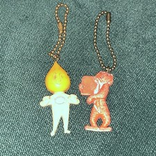 Vintage  ESSO Tiger “I've Got A Tiger In My Tank “ Key & OIL DROP MAN Keyring